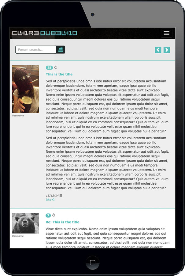 Claire Blog Login