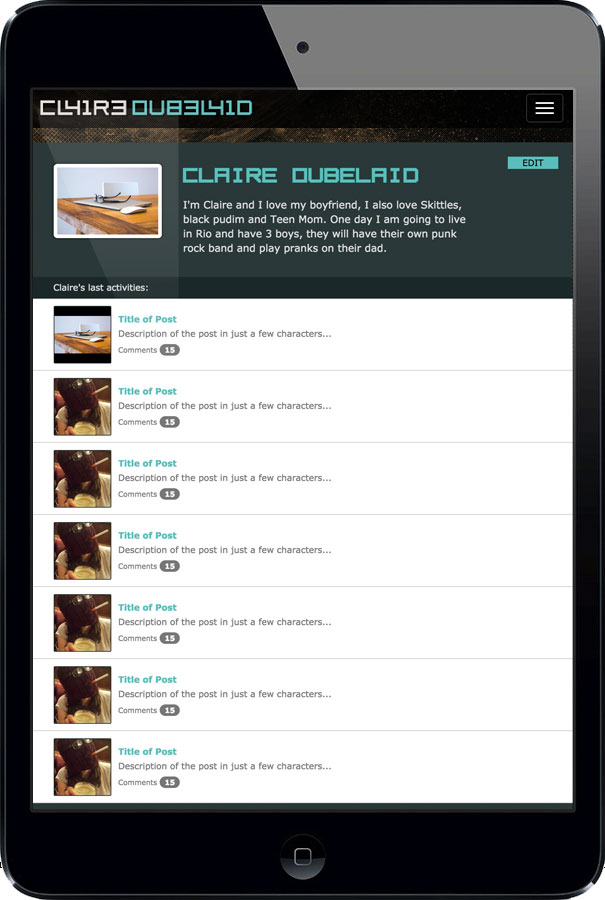 Claire Blog Login