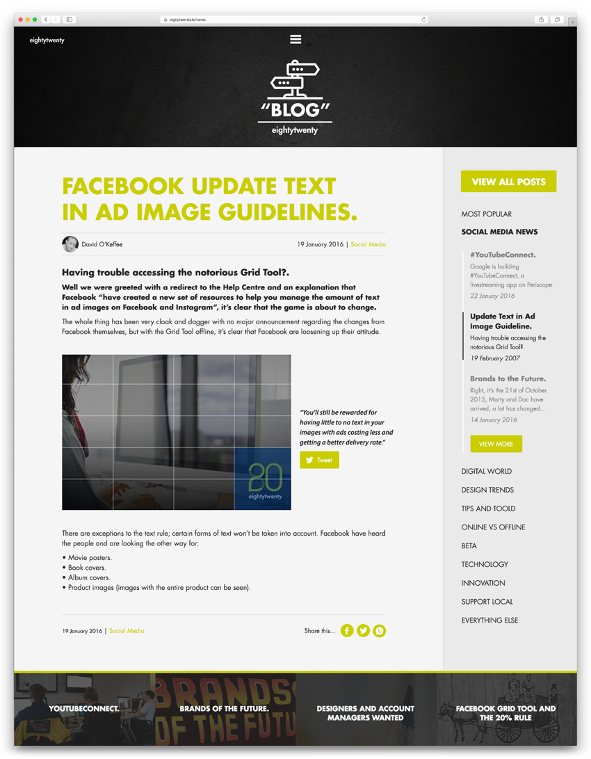 Website News Page