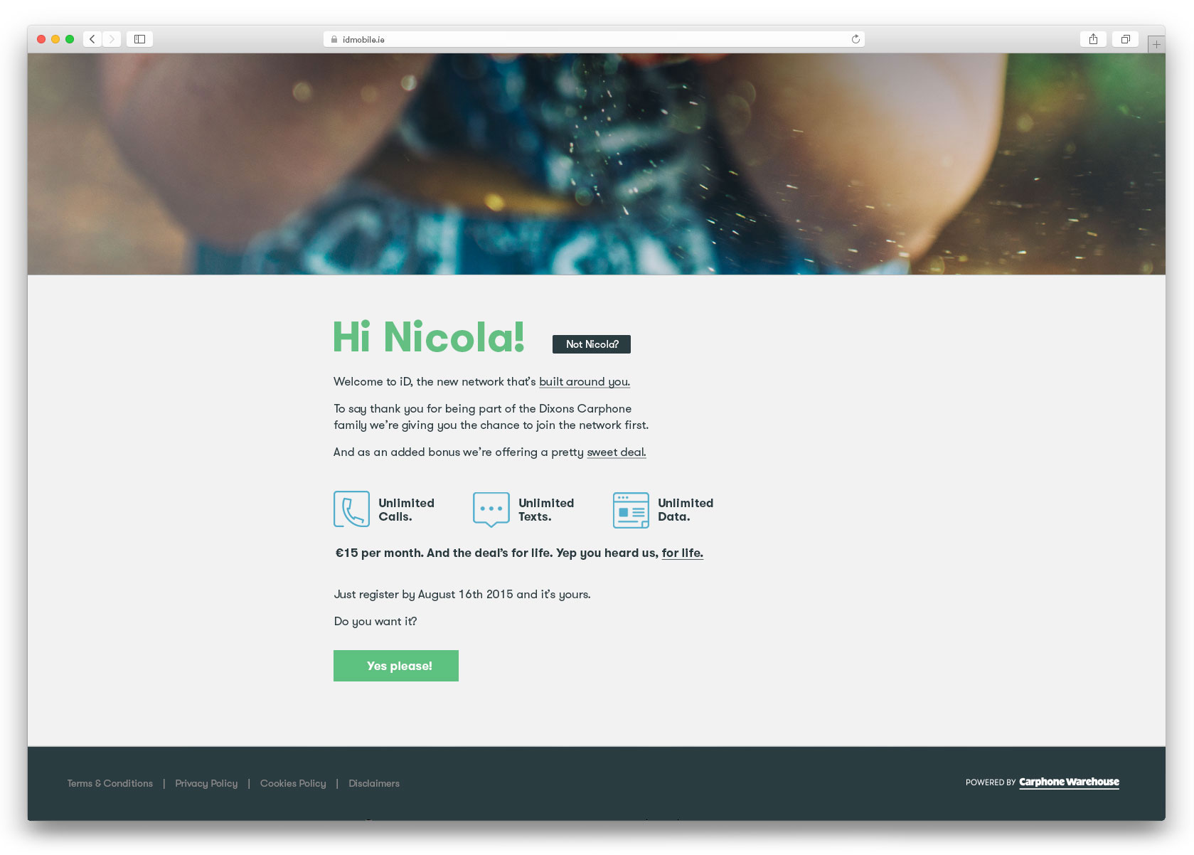 iD Mobile Responsive